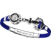 Discount Zancan Kevlar Bracelet With Silver Anchor, Stones And Compass. Bracelets