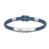 Shop Zancan Kevlar Bracelet With Nautical Knot And Rose Gold Screws. Bracelets