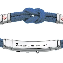 Shop Zancan Kevlar Bracelet With Nautical Knot And Rose Gold Screws. Bracelets