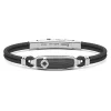 Shop Zancan Kevlar Bracelet With Silver Tag. Bracelets