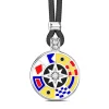 Store Zancan Kevlar Necklace With Silver Pendant And Lacquered Details. Colliers