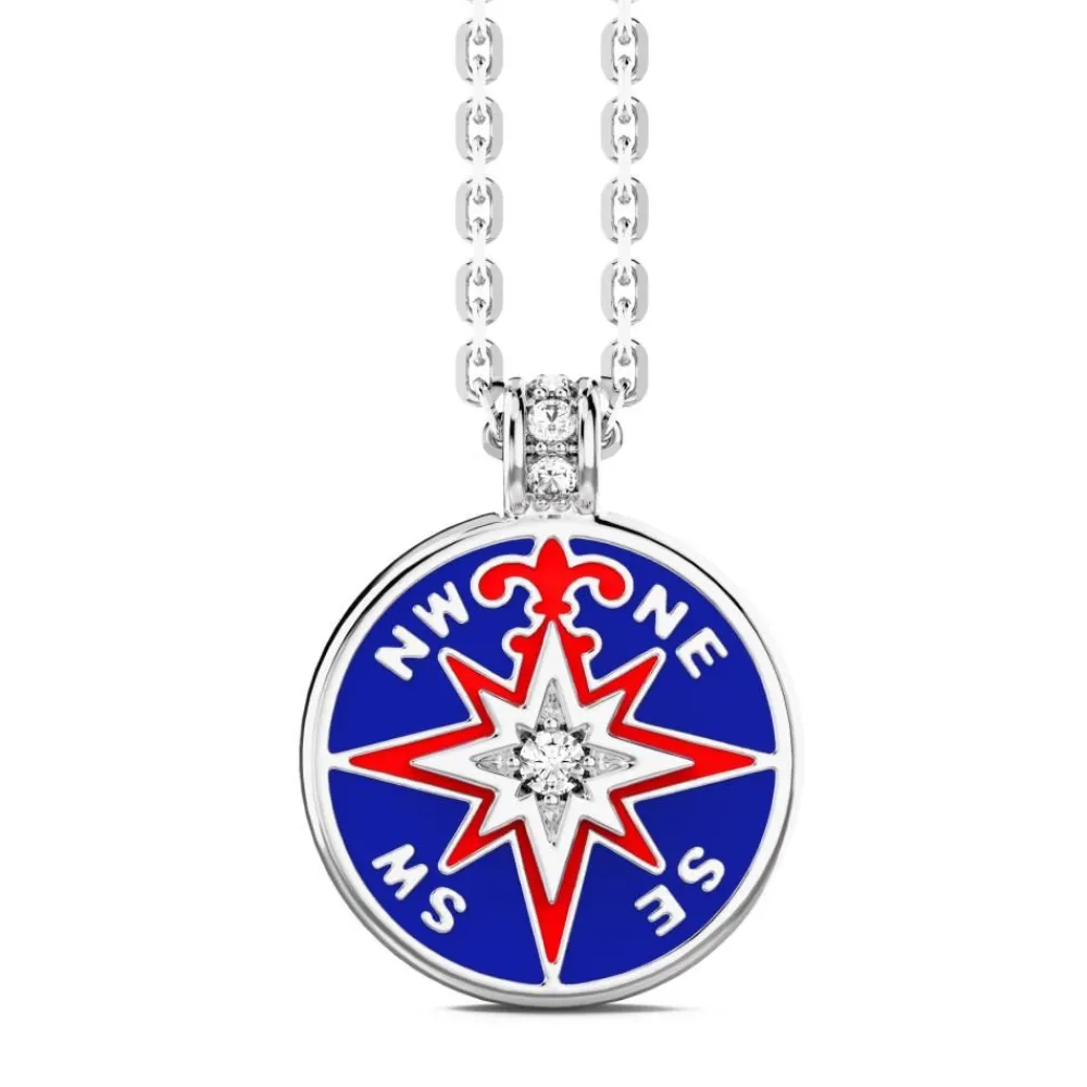 Cheap Zancan Kevlar Necklace With Silver Pendant And Lacquered Details. Colliers