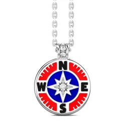 Store Zancan Kevlar Necklace With Silver Pendant And Lacquered Details. Colliers