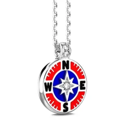 Store Zancan Kevlar Necklace With Silver Pendant And Lacquered Details. Colliers