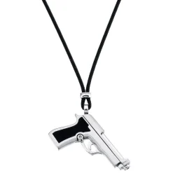 Online Zancan Kevlar Necklace With Silver Gun Colliers