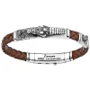 Best Zancan Leather And Silver Bracelet With Alligator. Bracelets