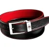 Cheap Zancan Leather Belt With Colored Interior Maroquinerie