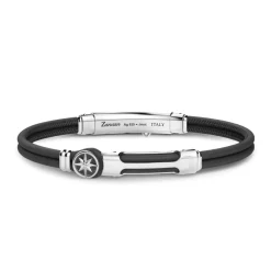 Cheap Zancan Leather Bracelet With Silver Tag. Bracelets
