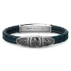 Cheap Zancan Leather Bracelet With Tag And Skull. Bracelets