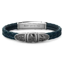 Cheap Zancan Leather Bracelet With Tag And Skull. Bracelets