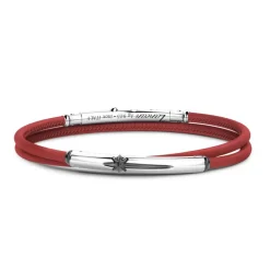 Clearance Zancan Leather Bracelet With Silver Tag. Bracelets