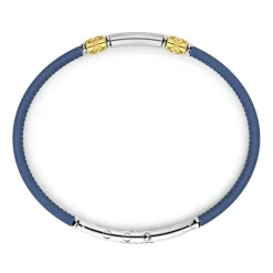 Shop Zancan Leather Bracelet With Silver Tag. Bracelets