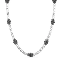 Flash Sale Zancan Link-Only Silver Necklace With Skulls. Colliers