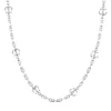 Clearance Zancan Link-Only Silver Necklace With Anchors. Colliers