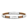 Best Sale Zancan Natural Leather Bracelet With Silver Elements. Bracelets