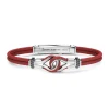 Online Zancan Natural Leather Bracelet With Silver Knot. Bracelets
