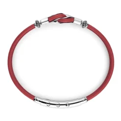 Online Zancan Natural Leather Bracelet With Silver Knot. Bracelets