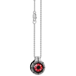 Clearance Zancan Necklace With Red Silver Compass. Colliers