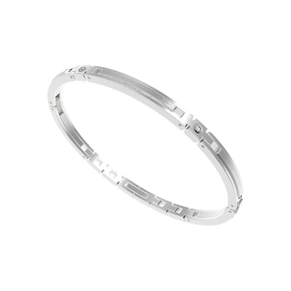 Sale Zancan Rigid Glossy And Polished Steel Bracelet. Bracelets