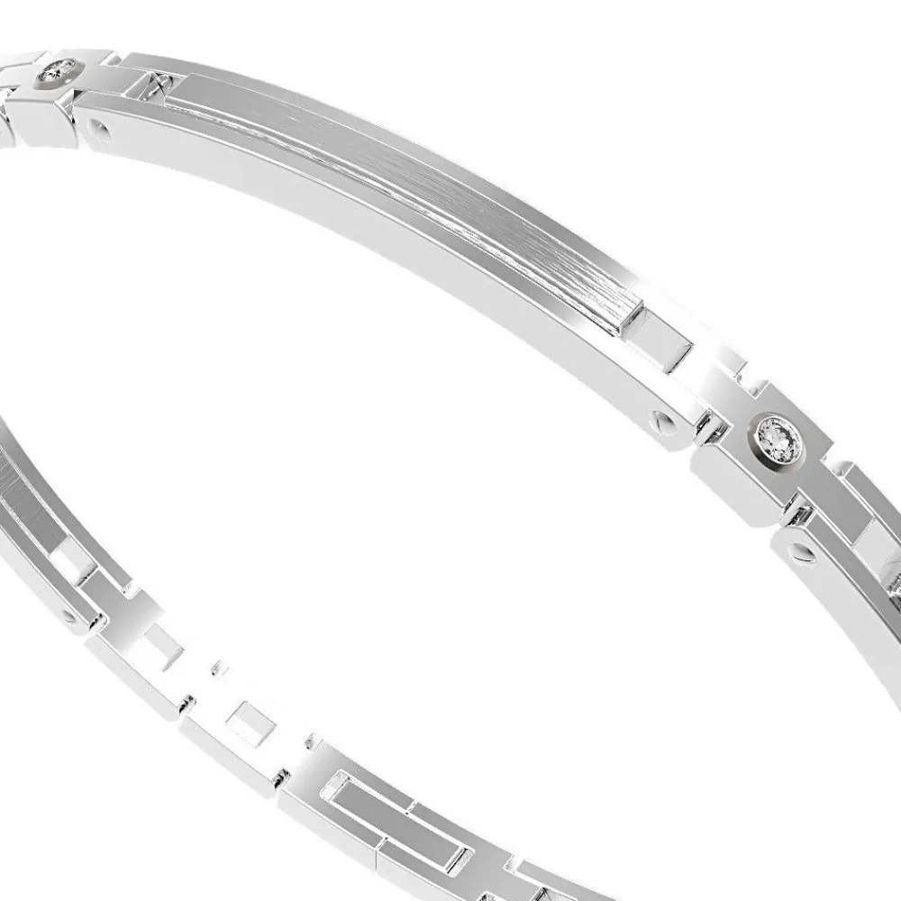 Sale Zancan Rigid Glossy And Polished Steel Bracelet. Bracelets