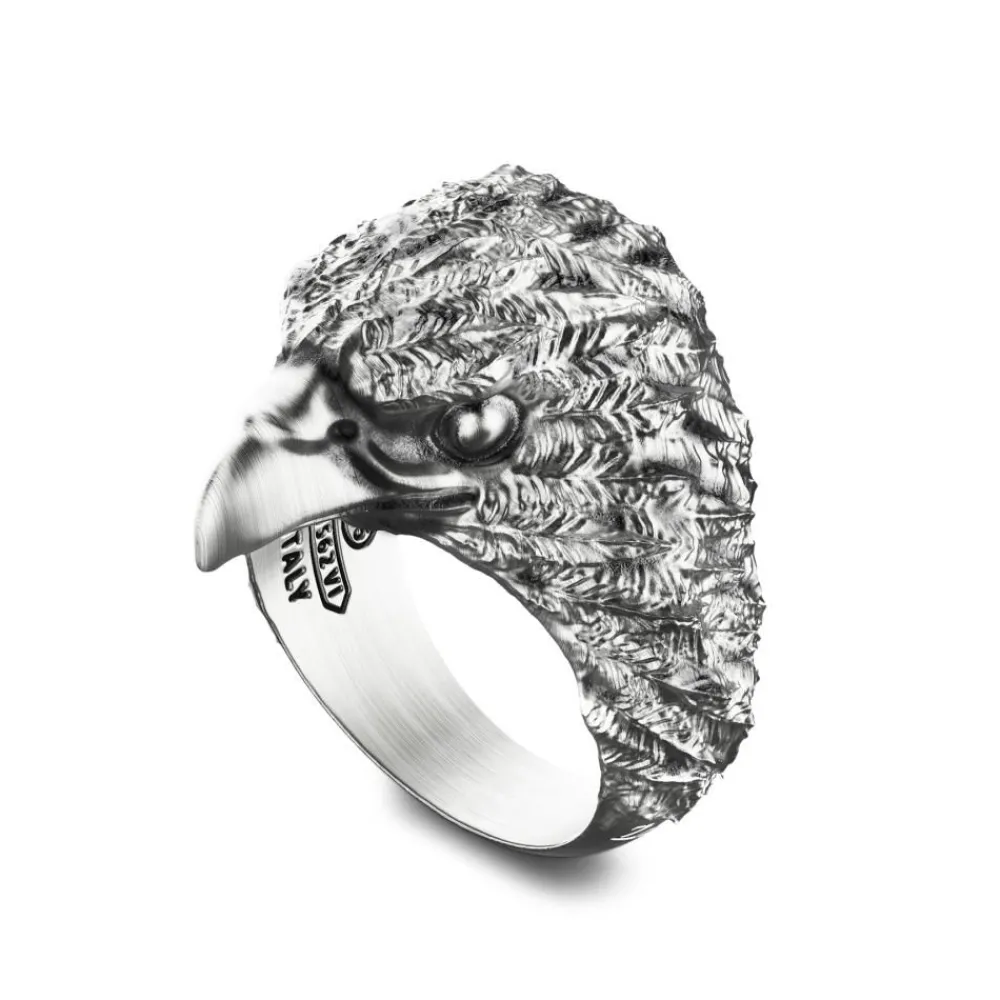 Clearance Zancan Ring With Silver Eagle. Bagues