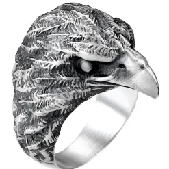 Clearance Zancan Ring With Silver Eagle. Bagues