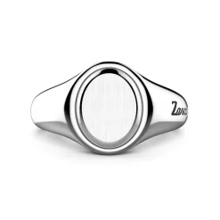 Sale Zancan Round Silver Signet Ring. Bagues