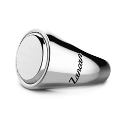 Cheap Zancan Round Silver Signet Ring. Bagues