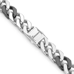 Cheap Zancan Silver And Black Ceramic Curb Chain Necklace. Colliers