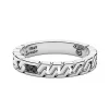 Best Sale Zancan Silver And Black Stone Band Ring. Bagues