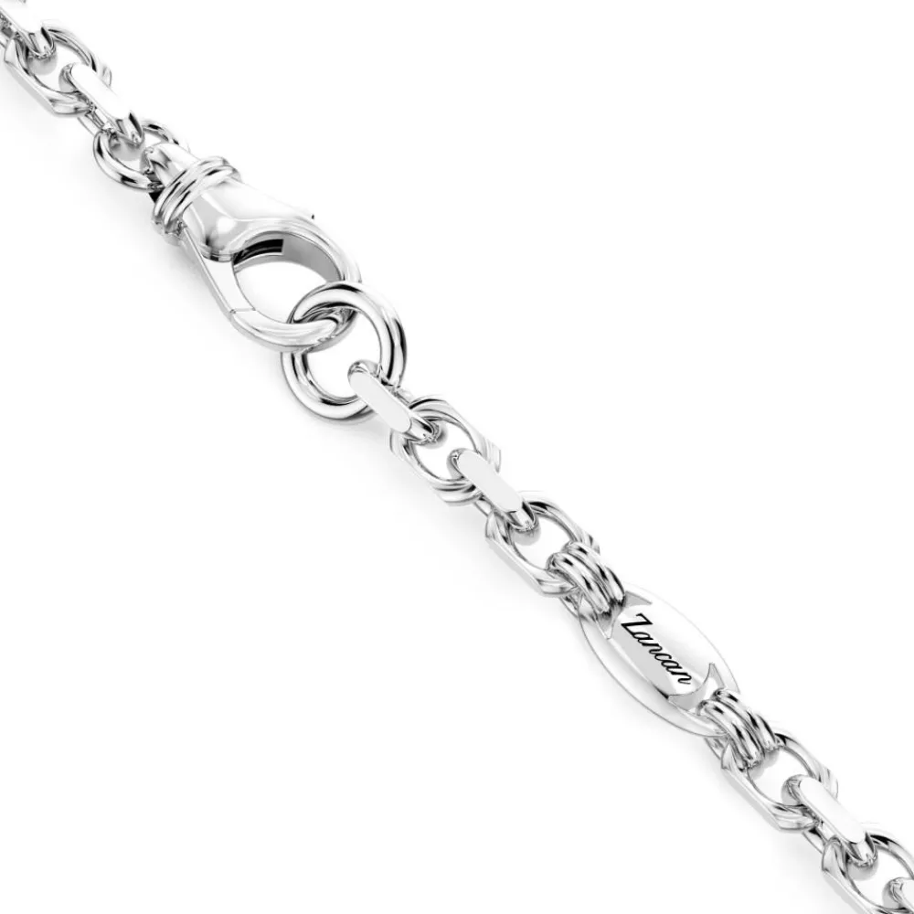 Shop Zancan Silver And Black Stone Rosary Necklace. Colliers
