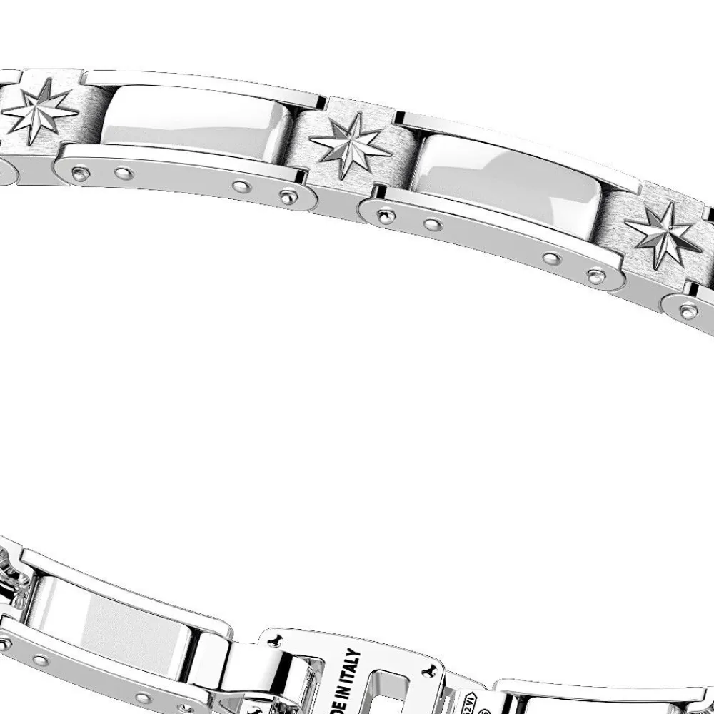 Sale Zancan Silver And Ceramic Bracelet With Wind Rose. Bracelets