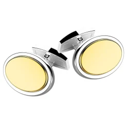 Cheap Zancan Silver And 18K Gold Cufflinks. Boutons De Manchette
