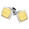 New Zancan Silver And 18K Gold Cufflinks. Boutons De Manchette