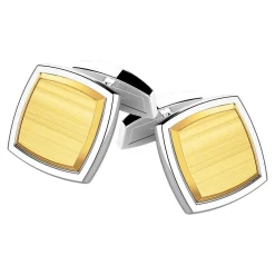 New Zancan Silver And 18K Gold Cufflinks. Boutons De Manchette