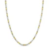 New Zancan Silver And 18K Rose Gold Chain Men'S Necklace. Colliers