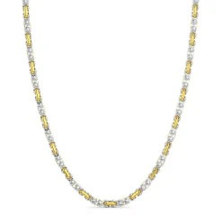 New Zancan Silver And 18K Rose Gold Chain Men'S Necklace. Colliers