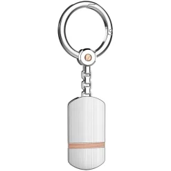 Store Zancan Silver And 18K Rose Gold Keychain. Porte-clés