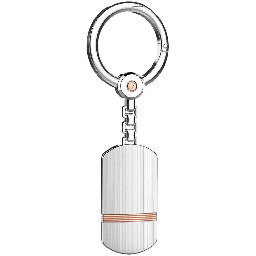 Store Zancan Silver And 18K Rose Gold Keychain. Porte-clés