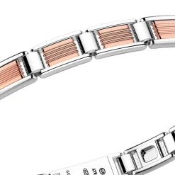 Best Sale Zancan Silver And 18K Rose Gold Link-Only Bracelet. Bracelets