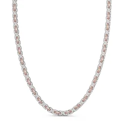 Cheap Zancan Silver And Rose Gold Chain Men'S Necklace. Colliers