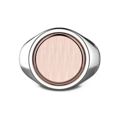 Sale Zancan Silver And Rose Gold Circular Ring. Bagues