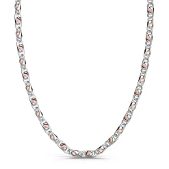 Sale Zancan Silver And Rose Gold Chain Men'S Necklace. Colliers