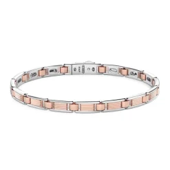 Shop Zancan Silver And Rose Gold Men'S Bracelet. Bracelets