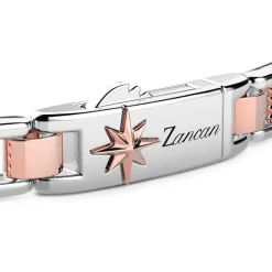 Shop Zancan Silver And Rose Gold Men'S Bracelet. Bracelets