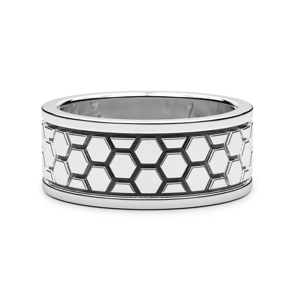 Hot Zancan Silver Band Ring. Bagues