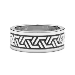 Online Zancan Silver Band Ring. Bagues
