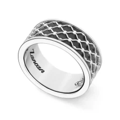 Fashion Zancan Silver Band Ring. Bagues
