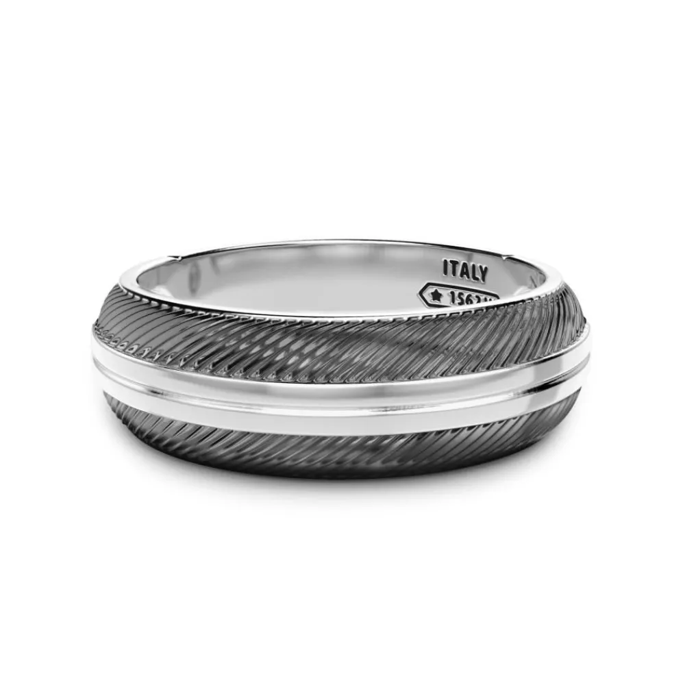 Flash Sale Zancan Silver Band Ring. Bagues