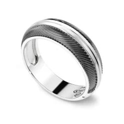 Flash Sale Zancan Silver Band Ring. Bagues